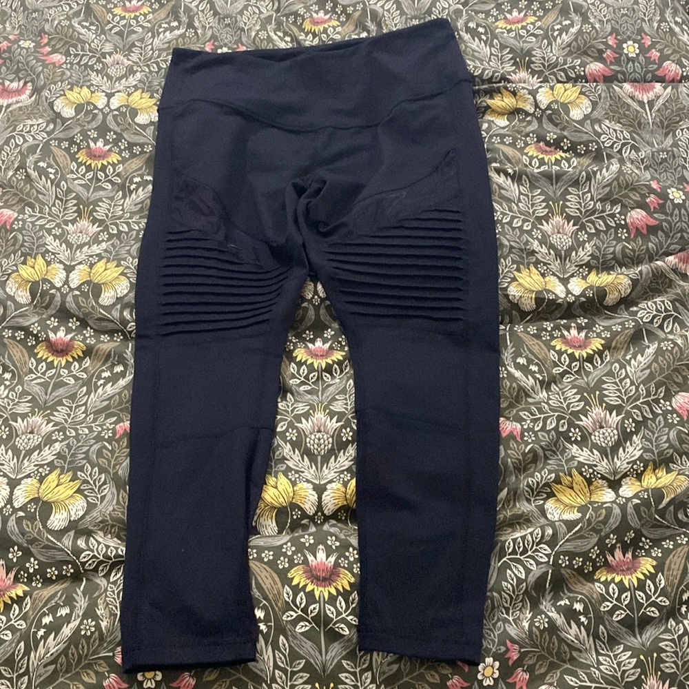 Autumn High Waist Moto Ankle Leggings